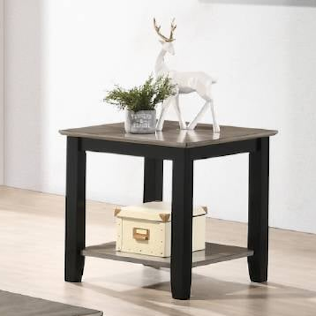 STEALTH GREY END TABLE |