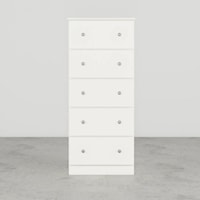 ROCKPORT WHITE 32" 5 DRAWER CHEST |