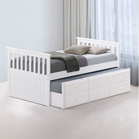 CLEMENTINE WHITE CAPTAINS BED |