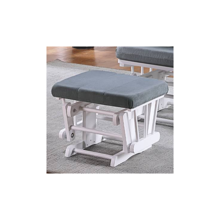 Darlene 20333 DARLENE WHITE AND GREY GLIDER | WITH OTTOMAN | 7 Day Furniture | Uph - Glider Rockers Darlene 20333 DARLENE WHITE AND GREY GLIDER | WITH OTTOMAN | 7 Day Furniture | Uph - Glider Rockers