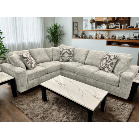 EVERCLEAR GREY 2 PIECE SECIONAL |