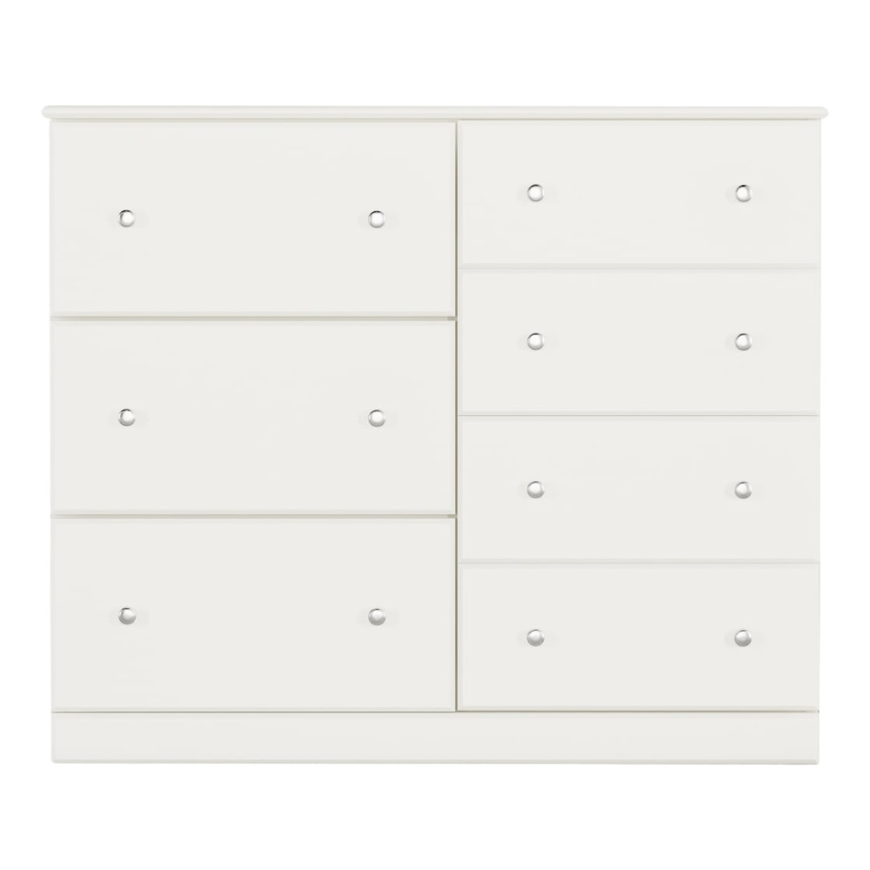 Perdue Dressers/Chests ROCKPORT WHITE 48" 7 DRAWER DRESSER |