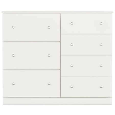 ROCKPORT WHITE 48" 7 DRAWER DRESSER |