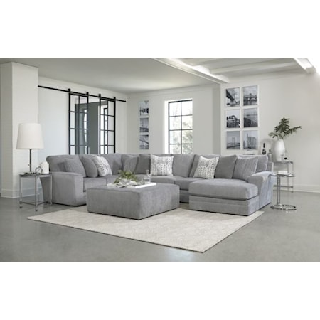 ICEBERG GREY 3 PIECE RSF CHAISE | SECTIONAL