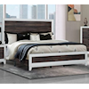 Global Furniture Liz Oak LIZ OAK AND WHITE 4 PIECE QUEEN | BEDROOM SE