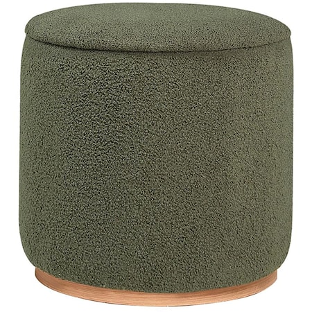 ZOEY GREEN OTTOMAN |