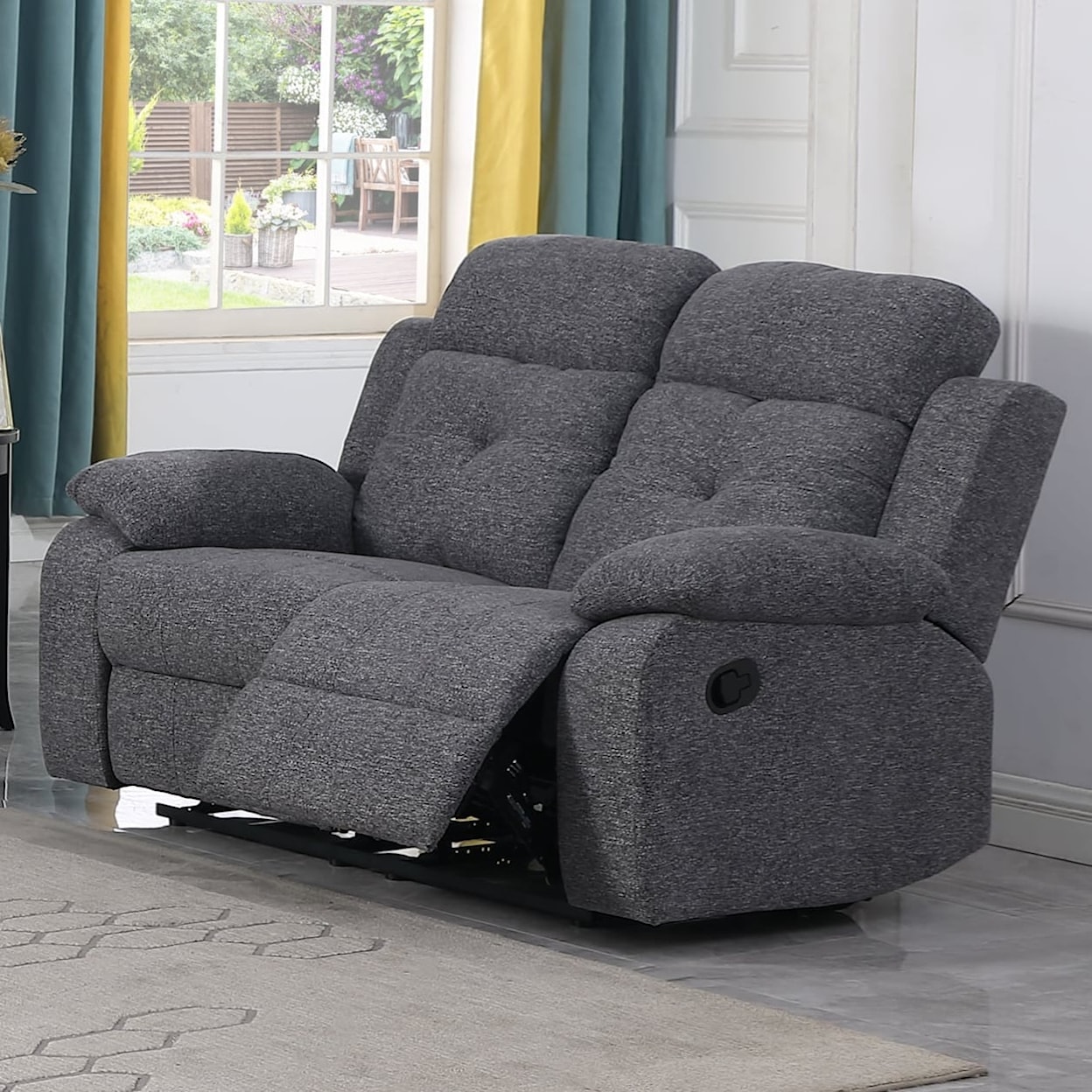 Titanic Furniture Treasure TREASURE GREY RECLINING SOFA AND | LOVESEAT