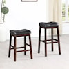 Coaster Bar Stools DON BLACK AND BROWN BAR STOOL |