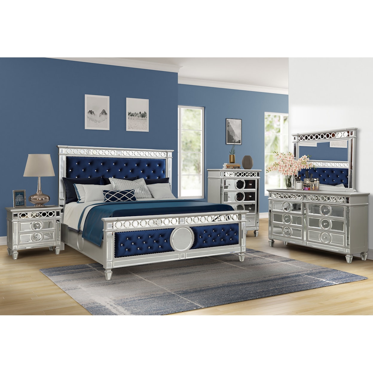 Titanic Furniture Poseidon POSEIDON 4 PC QUEEN BEDROOM SET |