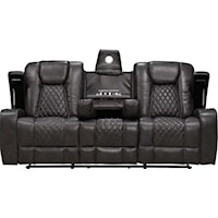 CODIGO STEEL TRANSFORMER DOUBLE | RECLINING SOFA WITH DROP TABLE