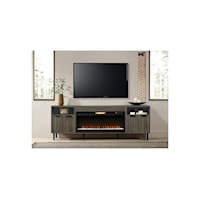 ATHLETICA GREY 85" FIREPLACE | ENTERTAINMENT STAND