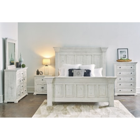 OLIVER WHITE 4PC QUEEN BEDROOM | SET