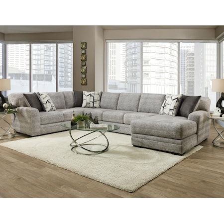 ZAFTIG DOVE 3PC RAF CHAISE | SECTIONAL