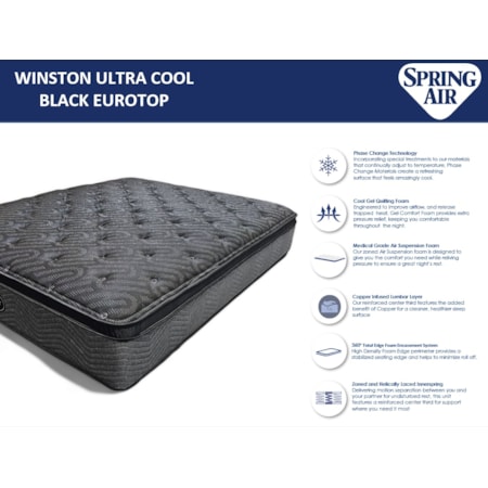 WINSTON ULTRA COOL BLACK QUEEN | MATTRESS