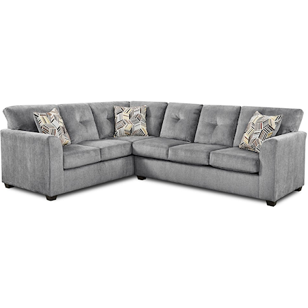 KENDALL GREY 2 PC SECTIONAL |