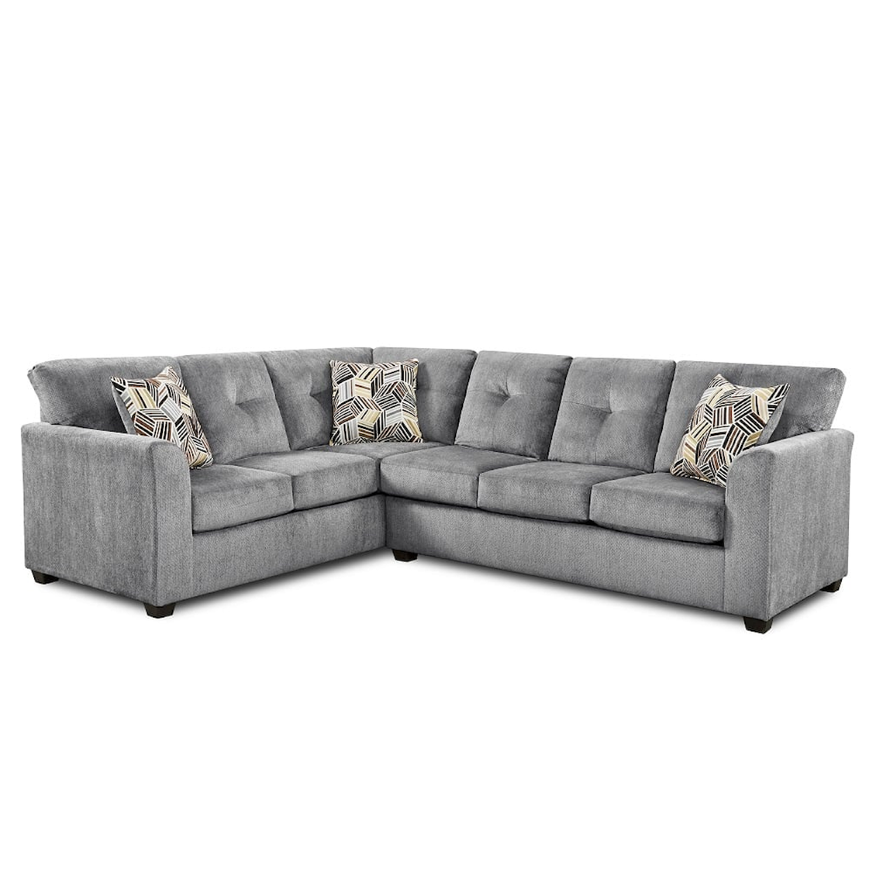 Washington Brothers Furniture Kendall KENDALL GREY 2 PC SECTIONAL |