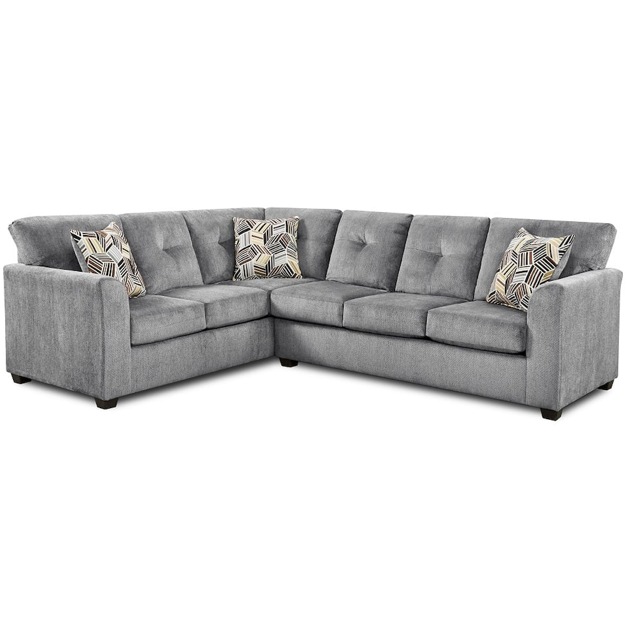 Washington Brothers Furniture Kendall KENDALL GREY 2 PC SECTIONAL |