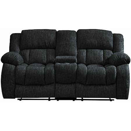 MELLOW BLACK DOUBLE RECLINING | CONSOLE LOVE