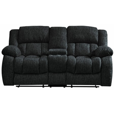 MELLOW BLACK DOUBLE RECLINING | CONSOLE LOVE