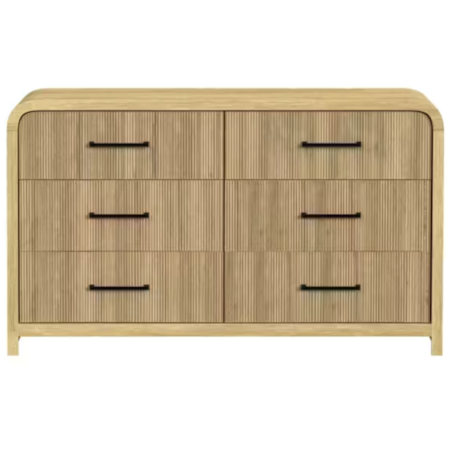 RILEY NATURAL 6 DRAWER DRESSER |