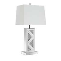 SILVER TABLE LAMP |