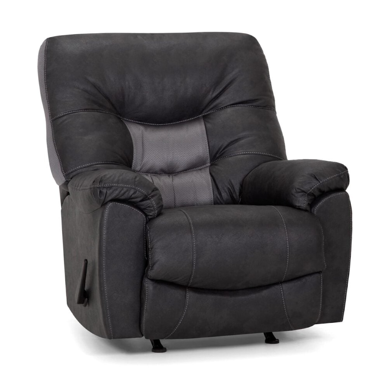 Franklin Recliners CHARCOAL TWO TONE ROCKING RECLINER |