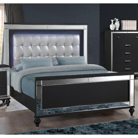 MILAN BLACK 4 PIECE QUEEN BEDROOM | SET