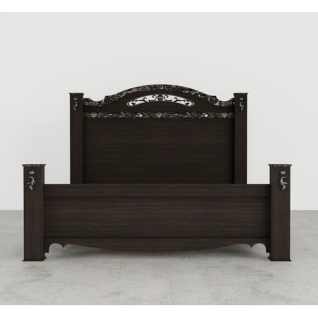FELIPE DARK BROWN QUEEN BED |