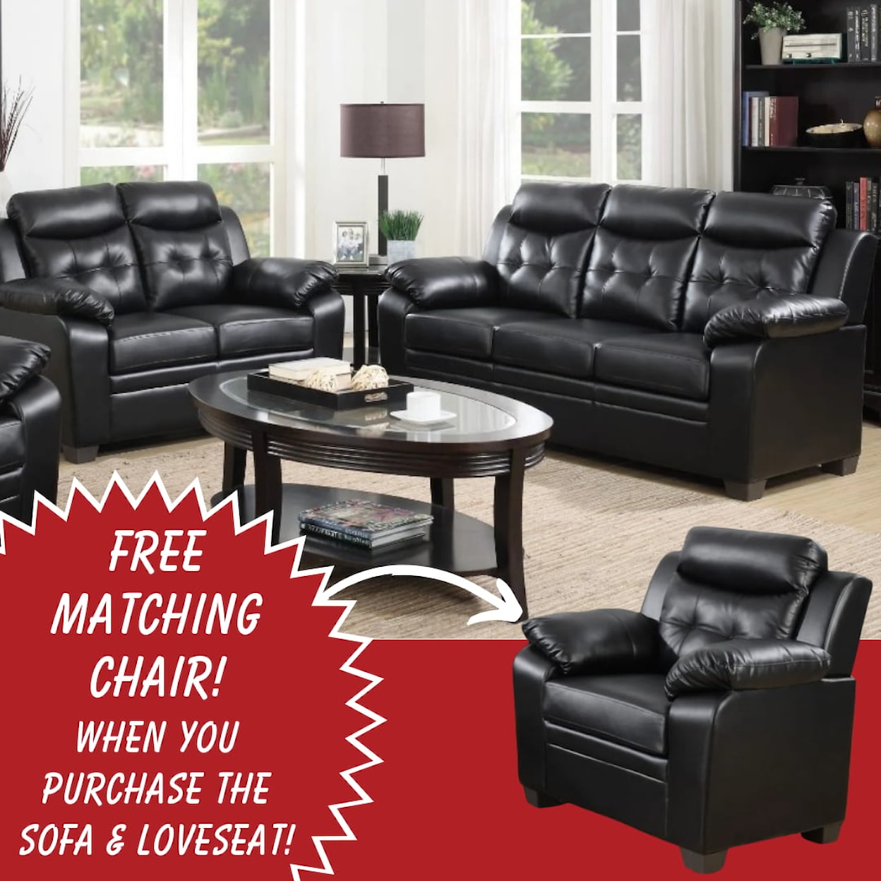 Furniture World Distributors Ronald Black RONALD BLACK SOFA & LOVESEAT |