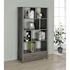 Coaster Bookcases DILLON GREY BOOKCASE WITH DRAWERS |