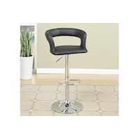 BLACK ADJUSTABLE  BARSTOOL |