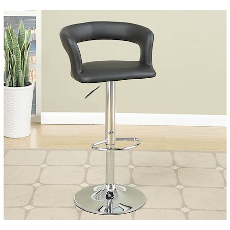 BLACK ADJUSTABLE  BARSTOOL |