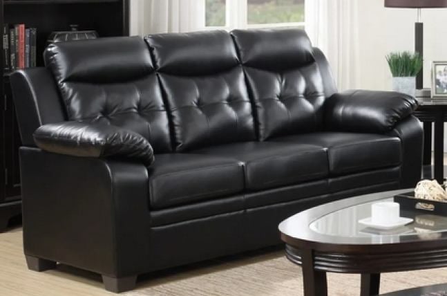 RONALD BLACK SOFA &amp; LOVESEAT |