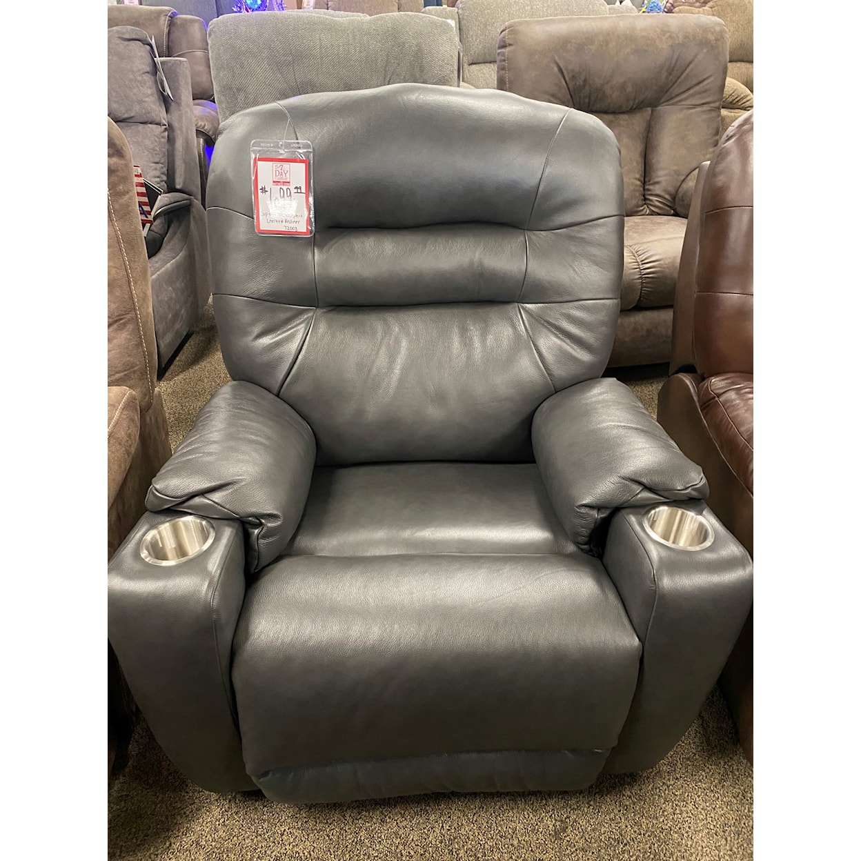 Southern Motion Recliners CUP HOLDER GRAPHITE LEATHER | RECLINER