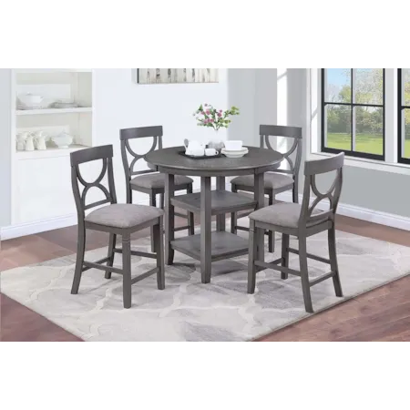 CIRCULAR GREY 5 PC PUB SET |