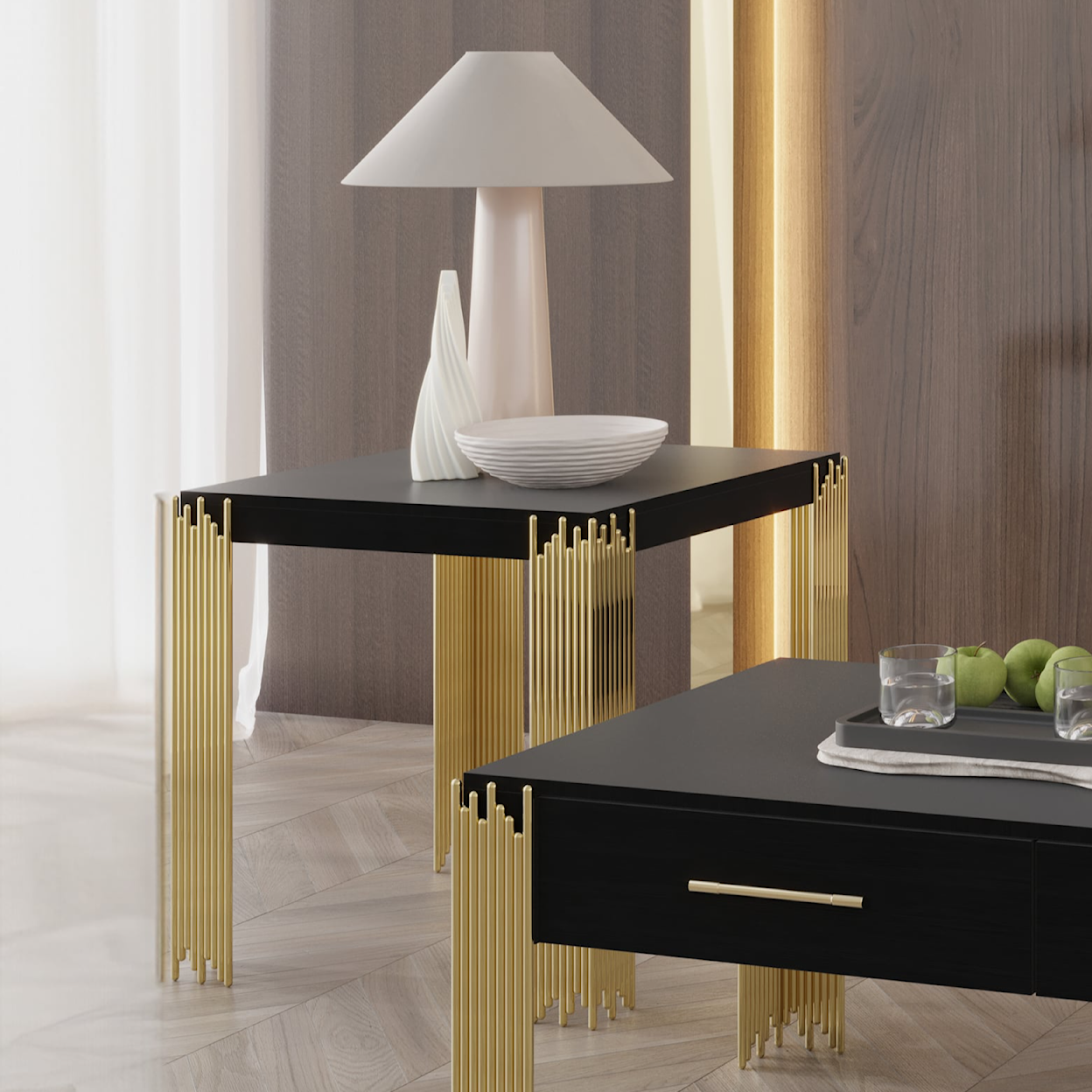New Classic New York NEW YORK BLACK END TABLE |