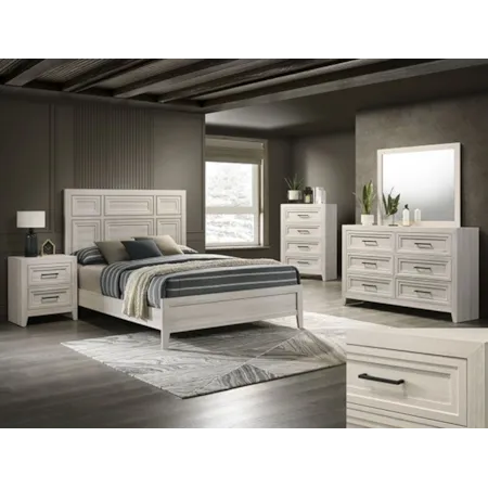 LASSI WHITE QUEEN 4 PIECE BEDROOM | SET