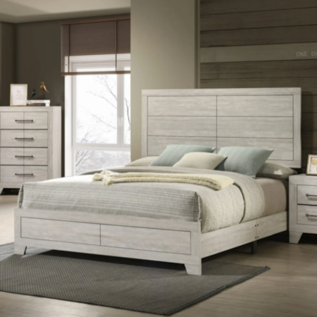 BANDIT WHITE TWIN 4 PIECE BEDROOM | SET