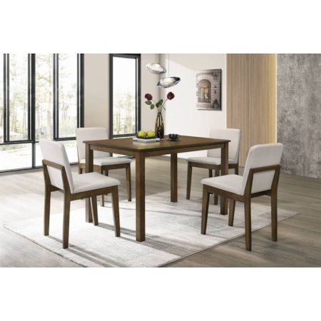 KYLIE BROWN 5 PIECE DINING SET |