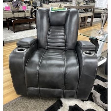 GREY MANUAL TRANSFORMER RECLINER |