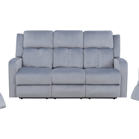 PACIFICO GREY RECLINING SOFA |