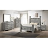 Elements International Nicolas NICOLAS GREY 4 PC QUEEN BEDROOM |