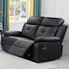 Titanic Furniture Treasure TREASURE BLACK RECLINING SOFA AND | LOVESEAT