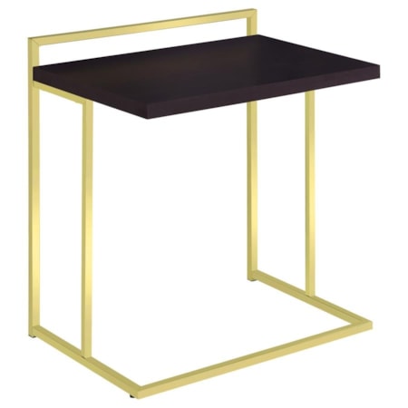GOLD & CHROME SNACK TABLE |