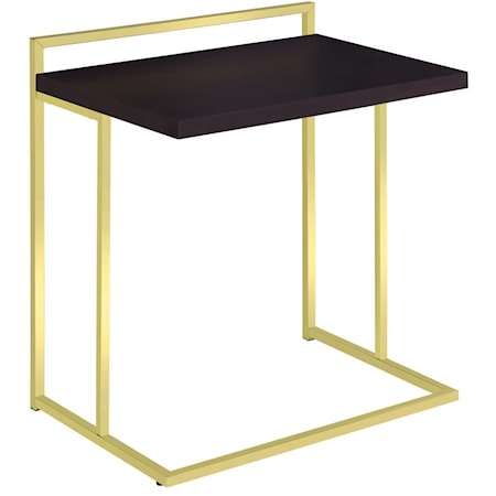 GOLD & CHROME SNACK TABLE |