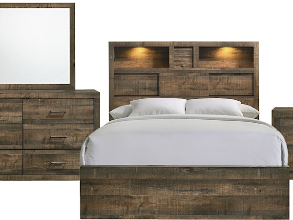 BAILEY DRIFT MUSIC 4 PC QUEEN | BEDROOM SET