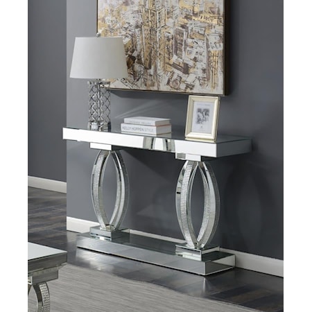 SILVER BLING SOFA  TABLE |