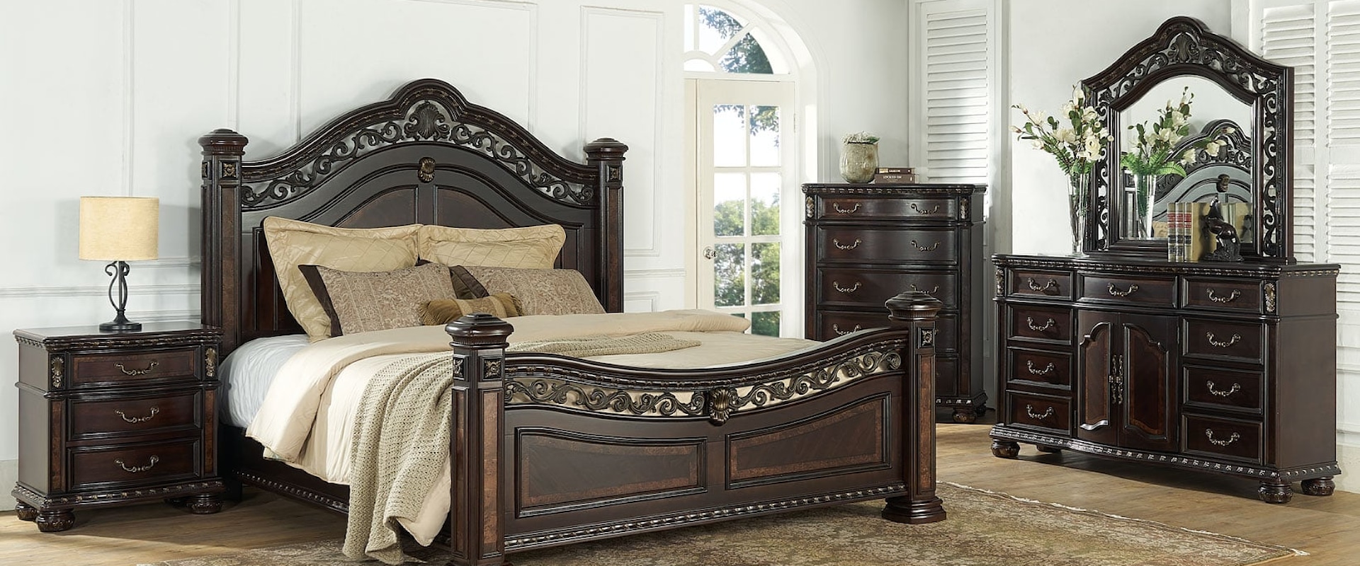 MADRID QUEEN 4 PC BEDROOM SET |