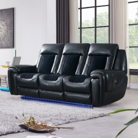 BLACKHAWK VELVET SEAT POWER SOFA |