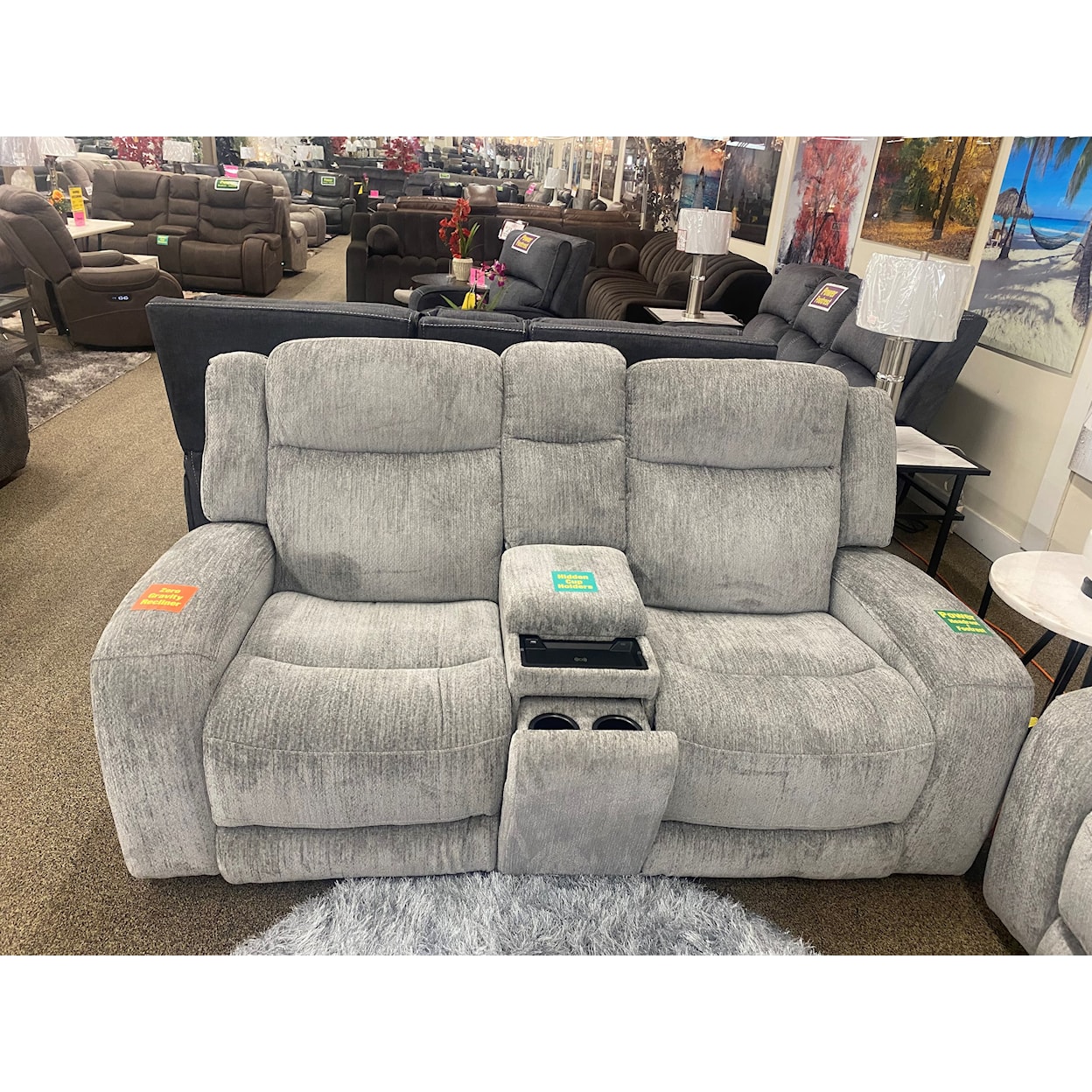 Cheers Lucia Dove LUCIE DOVE DOUBLE POWER SOFA AND | LOVESEAT